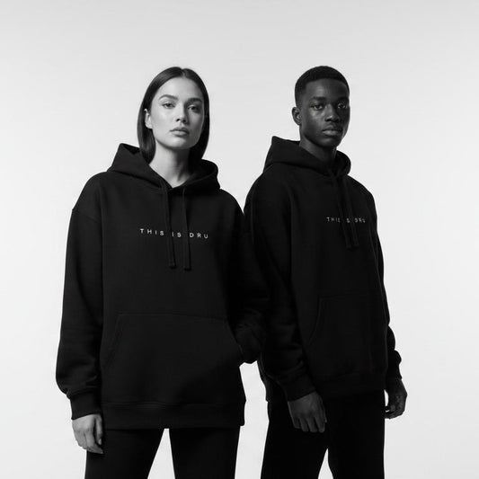 THIS IS DRU HOODIE BLACK